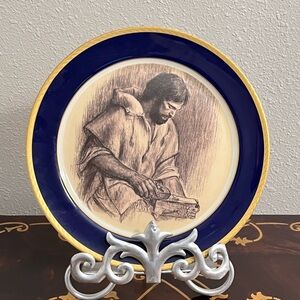 Frances Hook, The Carpenter 11" Decorative Plate 1984 #5415